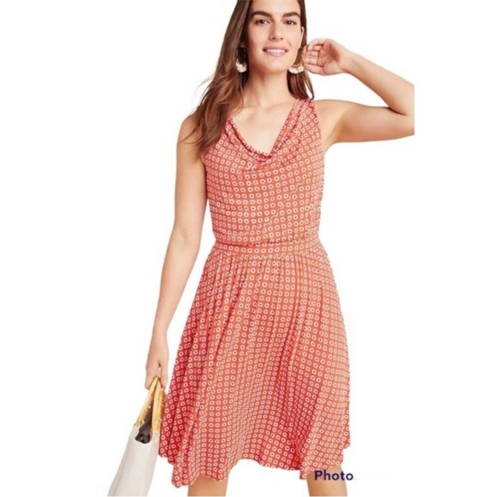 Anthropologie Maeve Brianne Cowl Neck Dress Size Small